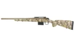 CVA Cascade VMNT HNTR rifle in FDE camouflage, right-side view with rail and detachable magazine