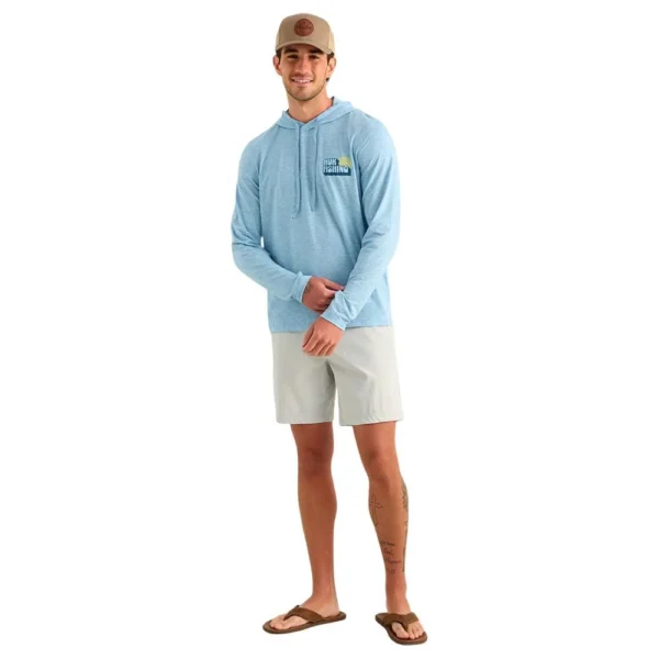 Marolina DBA HUK Huk Drift Long Sleeve Hoodie Shipyard Heather L