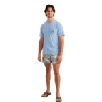 Marolina DBA HUK Huk Marlin Circle Short Sleeve Pocket Shirt Cerulean S