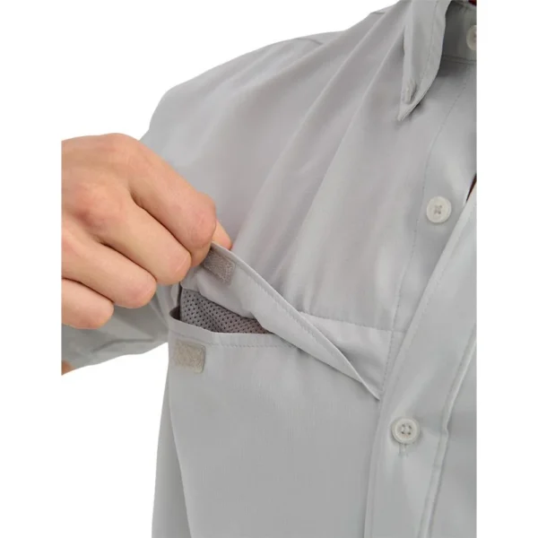 Marolina DBA HUK Huk Tide Point Short Sleeve Button Down Shirt Seagull M