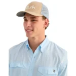 Marolina DBA HUK Huk Tide Point Short Sleeve Button Down Shirt Coastal Drift XL