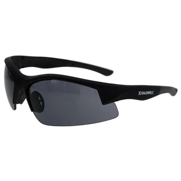 AOB Caldwell Shooting Glasses Black with Smoke Lenses