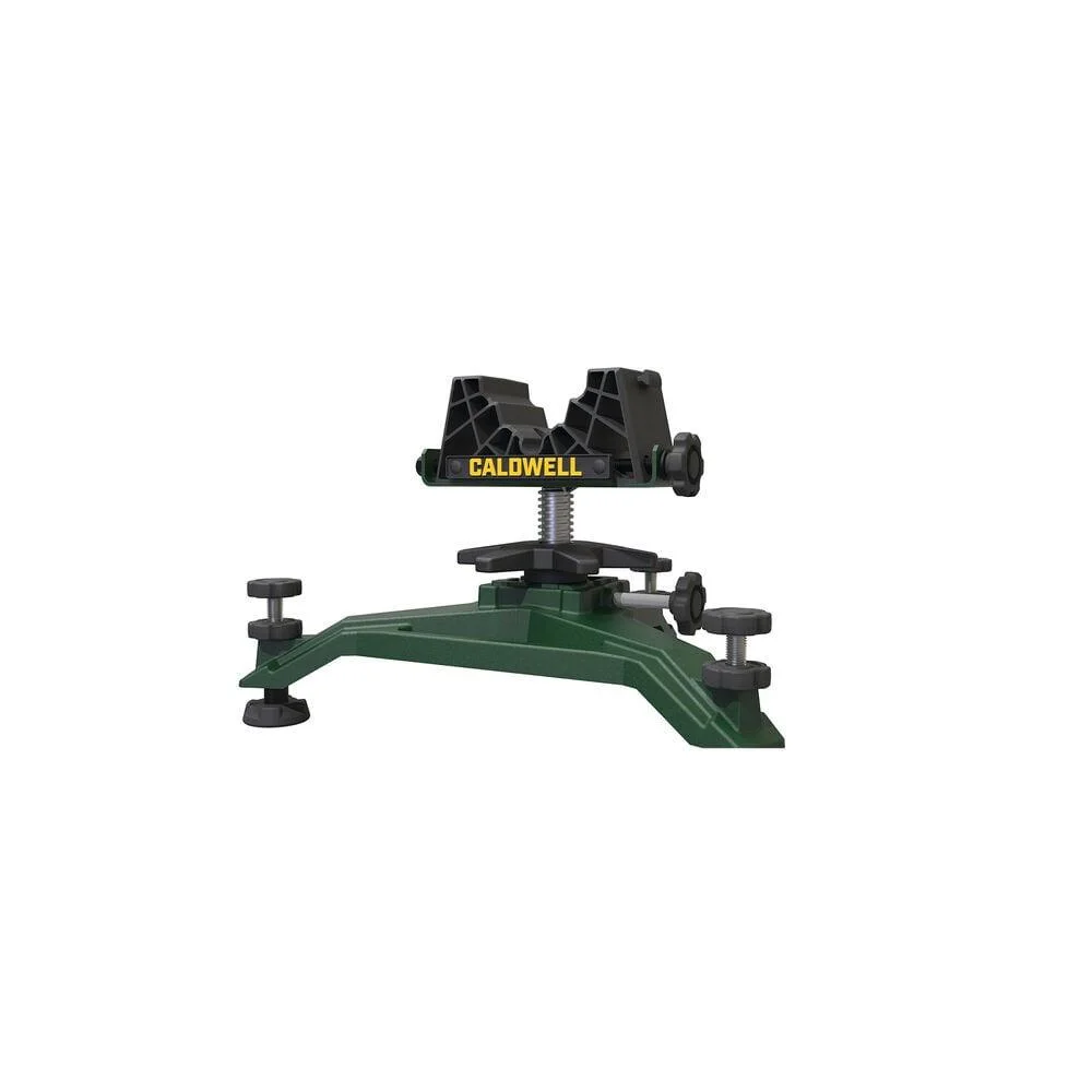 primary-32365 AOB Caldwell Rock 2 - Rear Rest Not Included, front three-quarter view of green adjustable rest