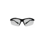 AOB Caldwell Shooting Glasses Clear Lens Adjustable Frame, front view with black wraparound frame