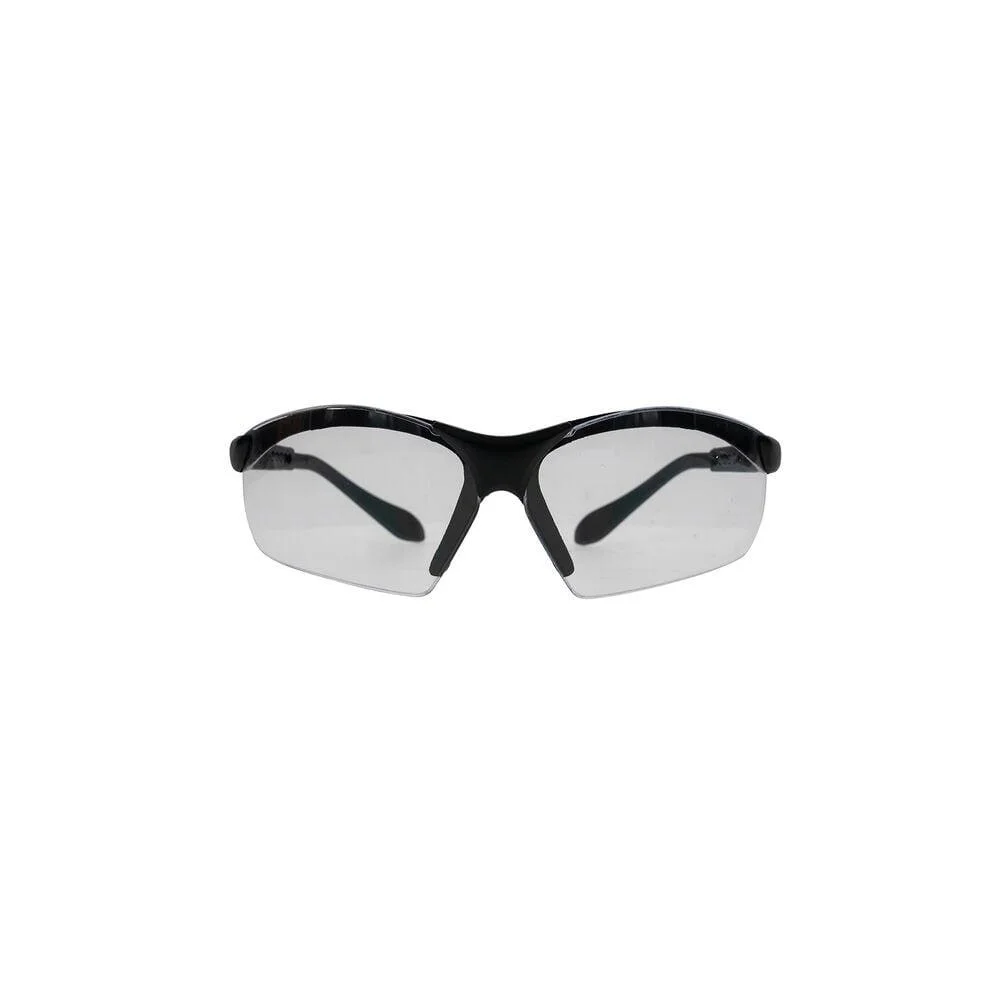 primary-32367 AOB Caldwell Shooting Glasses Clear Lens Adjustable Frame, front view with black wraparound frame