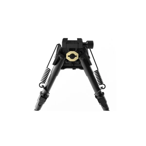 AOB Caldwell XLA 6''-9'' Bipod - Pivot ARCA/Pic, front view with black legs and exposed springs