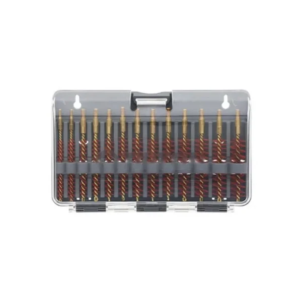AOB Tipton Best Bore Brush Set, assorted brushes arranged in a clear plastic case