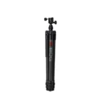 AOB BOG DeathGrip Infinite XT Tripod, folded front view with black carbon-fiber legs