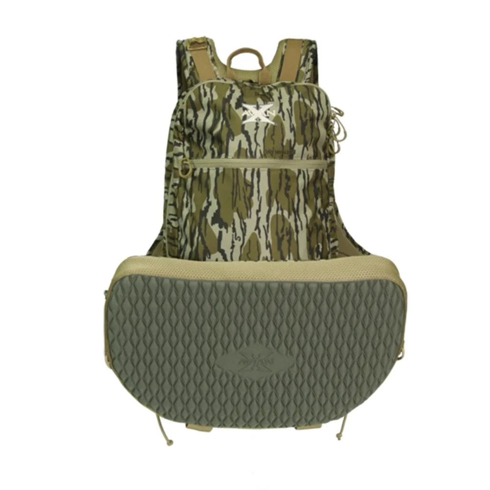 primary-32399 Avian-X Ridge Runner Turkey Vest Mossy Oak Original Bottomland XL/3X, rear view with padded seat