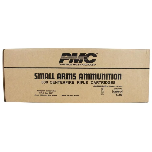 PMC AMMUNITION PMC Bronze Rifle Ammunition .308 Win 147 gr FMJBT 2780 fps 500/ct