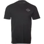 Leupold L&S Heritage Short Sleeve Tee black, front view with small grey chest logo