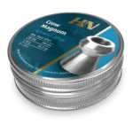 Hatsan USA / Escort Shotguns H&N Crow Magnum Pellets, round silver tin with teal label