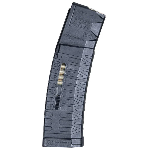 American Tactical Inc-ATI ATI Schmeisser S60, black curved magazine with side window