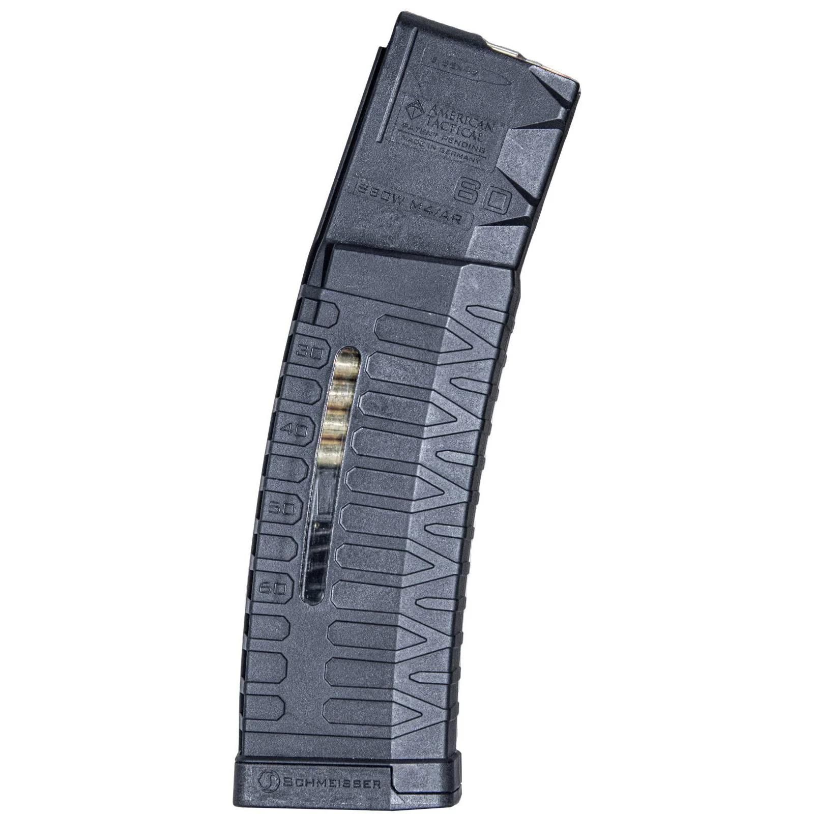 primary-32457 American Tactical Inc-ATI ATI Schmeisser S60, black curved magazine with side window