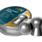 Hatsan USA / Escort Shotguns H&N Field Target Trophy Pellets, round tin with two silver pellets