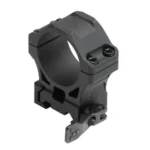 Leapers UTG ACCU-SYNC QR Scope Rings, matte black angled view with quick-release lever