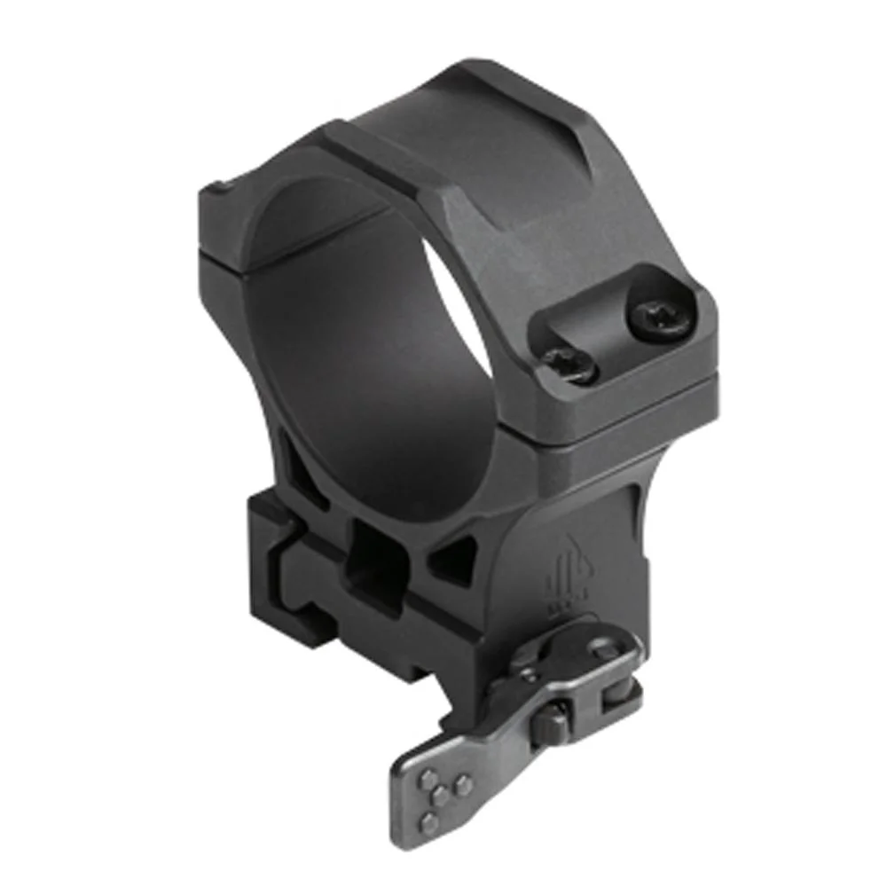 primary-32604 Leapers UTG ACCU-SYNC QR scope ring, black angled view with Picatinny base and quick-release lever