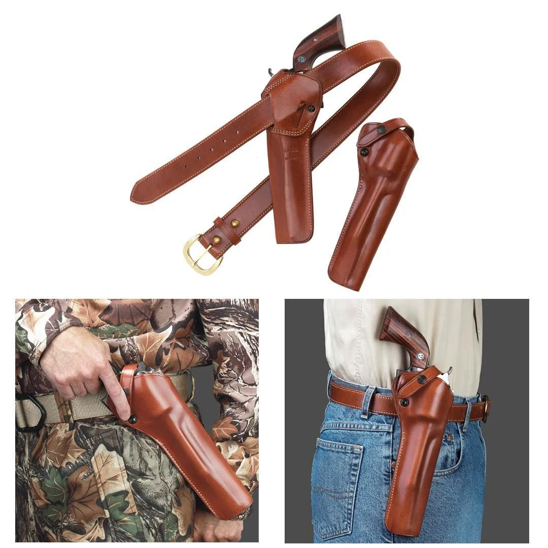 primary-32790 Galco International Ltd. Galco SAO Strongside/Crossdraw Belt Holster for Ruger Blackhawk 6.5" Tan RH