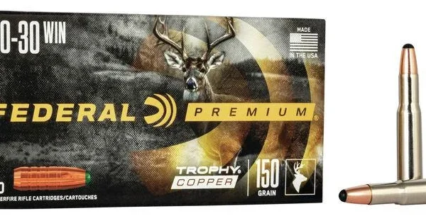 Federal Cartridge Co. Federal Premium Trophy Copper Rifle Ammunition .30-30 Win 150 gr TC 2300 fps 20/ct