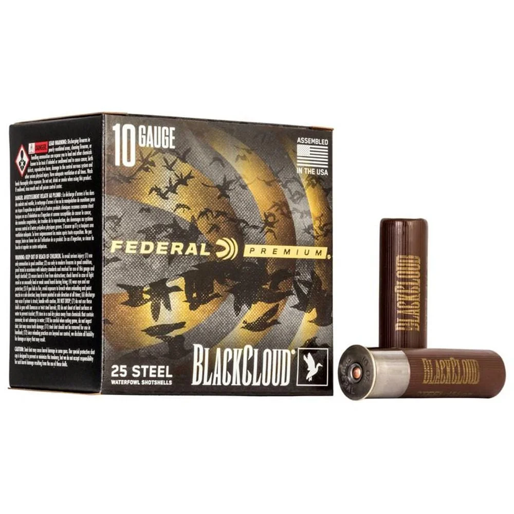 primary-32879 Federal Cartridge Co. Federal Premium Black Cloud FS Steel Shotshell 10ga 3-1/2 1-5/8oz 1375 fps #2 25rds