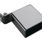 Champion 2x4 Target Stand Topper, angled view of black metal bracket with spring hardware