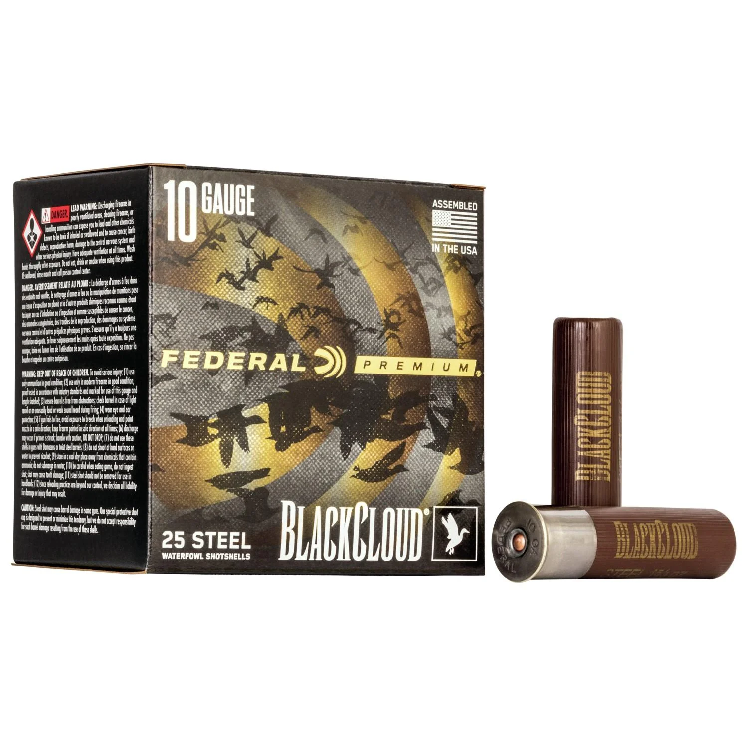 primary-32901 Federal Cartridge Co. Federal Premium Black Cloud FS Steel Shotshell 10ga 3-1/2 1-5/8oz 1375 fps #BB 25rds
