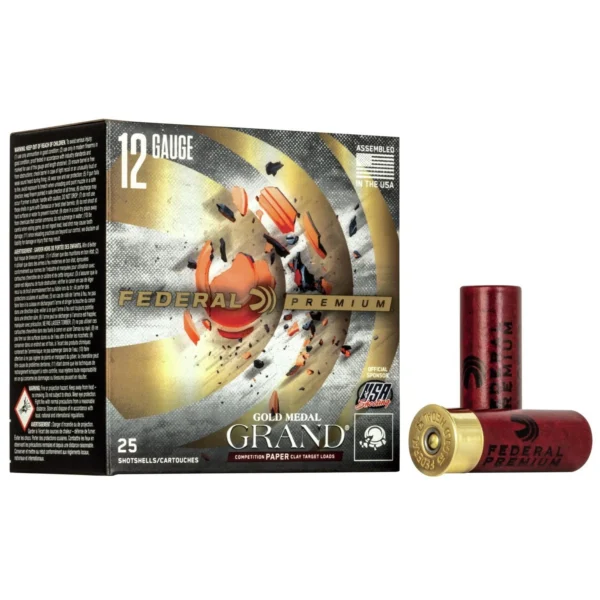 Federal Cartridge Co. Premium Gold Medal 12GA 2-3/4 3DE 1-1/8OZ 7.5 25rd