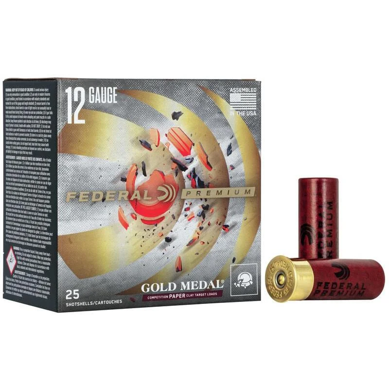 primary-32933 Federal Cartridge Co. Federal Gold Medal Paper Shotshells 12ga 2-3/4" 1-1/8oz 1145 fps #8 25/ct