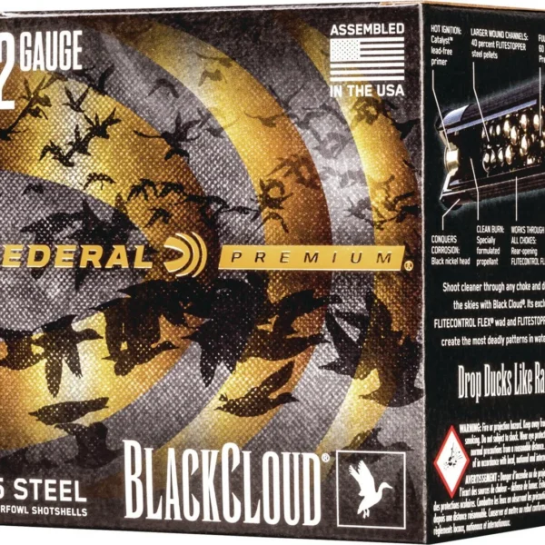 Federal Cartridge Co. Federal Black Cloud FS Steel Shotshells 12ga 3" 1-1/4oz 1450 fps #1 25/ct