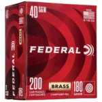 Federal Cartridge Co. Federal Champion Training Handgn Ammunition .40 S&W 115gr FMJ 1000 fps 200/ct