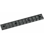 Weaver 1-Piece Tactical Multi-Slot Base, matte black top view with mounting holes