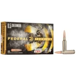 Federal Classic Hunter Barnes TSX Rifle Ammunition box front with two cartridges beside it