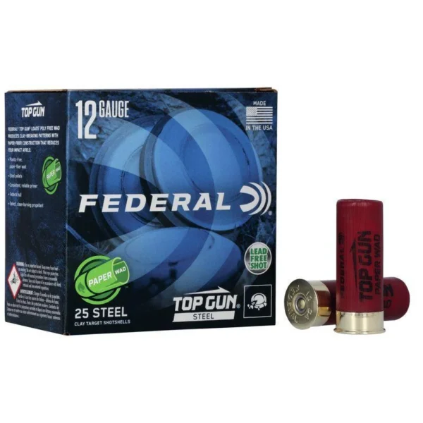 Federal Cartridge Co. Federal Top Gun Steel Paper Wad Shotshells 12 ga 2-3/4" 1 oz 1300 fps #7.5 25/ct