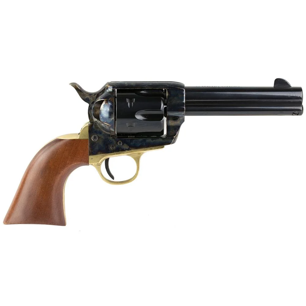 primary-3315 Cimarron Fac Cimarron Pistolero Handgun 9mm Luger 6rd Capacity 4.75" Barrel Case Hardened with Wood Grips