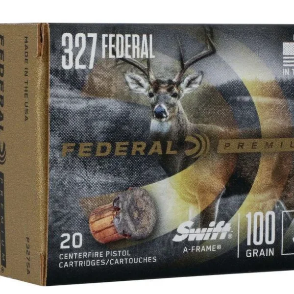 Federal Cartridge Co. Federal Swift A-Frame Handgun Ammunition .327 Fed Mag 100gr JHP 1500 fps 20/ct