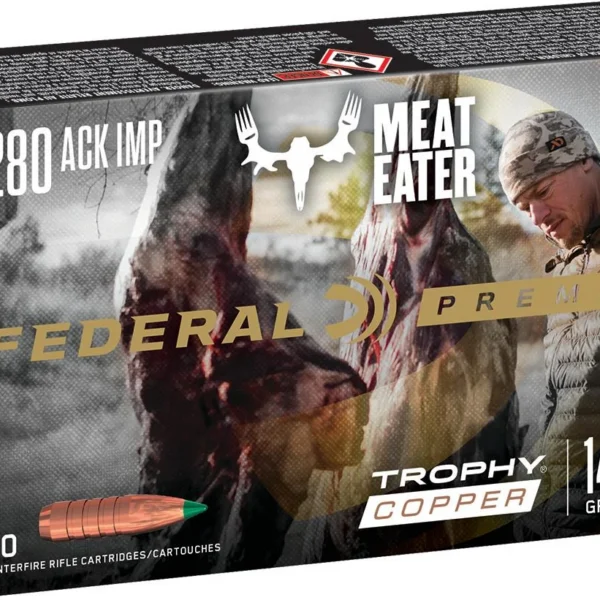 Federal Cartridge Co. Federal Terminal Ascent Rifle Ammunition .280 Ackley Imp. 140gr 2930 fps 20/ct