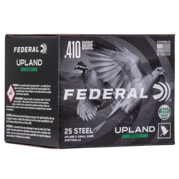 Federal Cartridge Co. FEDERAL FIELD & RANGE STEEL 410GA 3" 3/8OZ 7.5 UPLAND STEEL AMMO 25RD