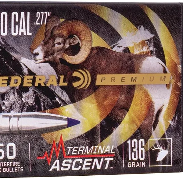 Federal Cartridge Co. FEDERAL .277 CALIBER 136GR TERMINAL ASCENT COMP BULLET 50RD