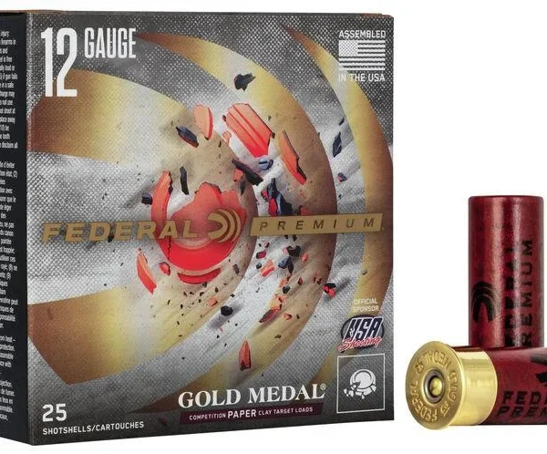 Federal Cartridge Co. Federal Gold Medal Grand Paper Shotshells 12 ga 2-3/4" 1oz 1290 fps #8 25/ct