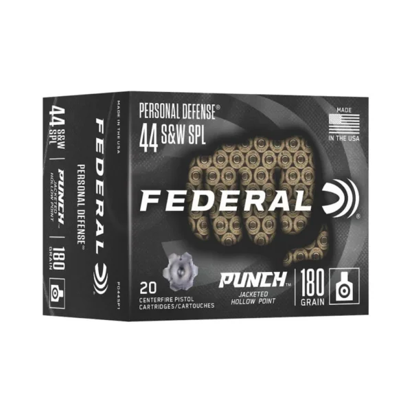 Federal Cartridge Co. Federal Punch Handgun Ammunition .44 S&W 180 gr JHP 20/ct