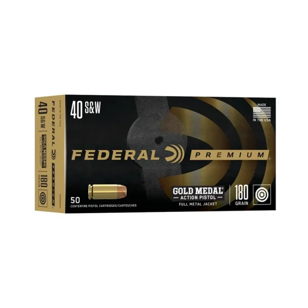 Federal Cartridge Co. Federal Gold Medal Action Pistol .40 S&W 180gr FMJ 950 fps 50/ct
