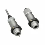 RCBS Supreme Die Set, two silver reloading dies shown at an angle