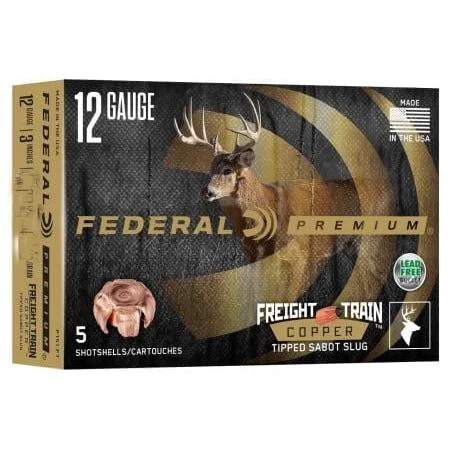 Federal Cartridge Co. Federal Premium Freight Train Copper 12ga 2-3/4" 300gr Slug 1900 fps 5/ct