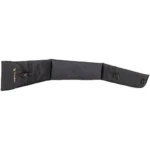 Federal Tri-Fold Shotgun Gun Case black, unfolded view with three padded sections and snap closure