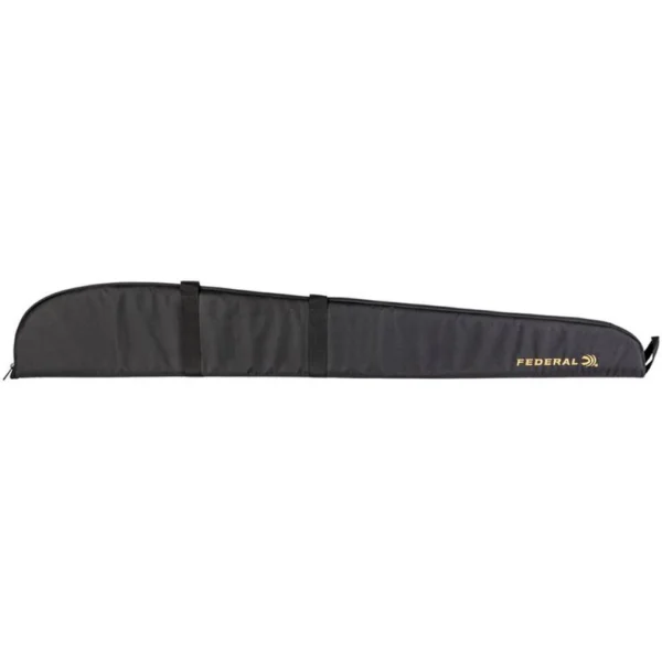 Federal Top Gun Shotgun Case, black padded soft case shown flat with carry handles