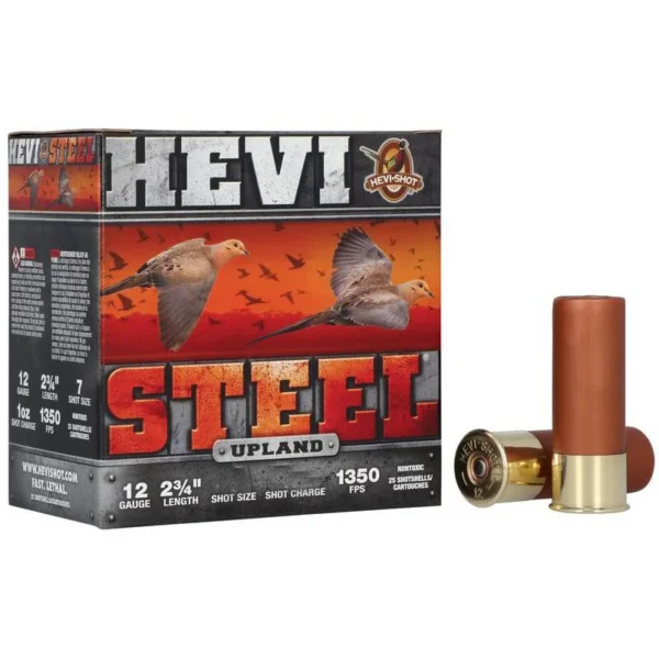 Environ Metal Inc HEVI-Shot Hevi-Steel Upland Shotshells 12ga 2-3/4" 1-1/8oz #5 25/ct