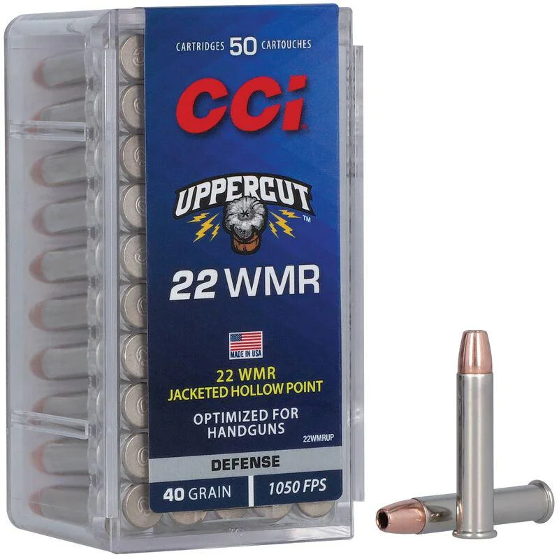 primary-33528 CCI Uppercut Rimfire Ammunition .22 WMR 40gr JHP 1050 fps 50/ct