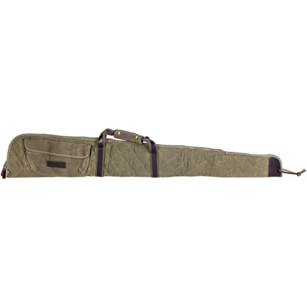 Federal Premium Shotgun Case, OD green side view with carry handles and zippered pockets