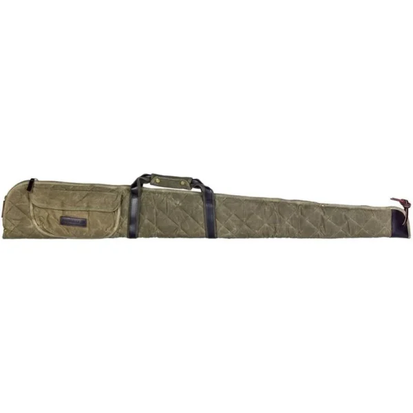 Federal Premium Shotgun Case, OD green fabric with black handles, side view