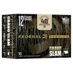 Federal Grand Slam Realtree 40th Anniversary Shotshells, front view of camo-patterned box